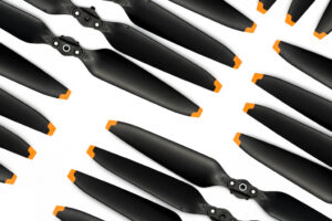 top view of drone propellers - drone transportation - new to drones