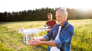 drone etiquette - father and son with drone - newtodrones